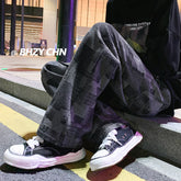 Men Jeans Spring and Autumn Loose Wide-Leg Pants Straight-Leg Pants